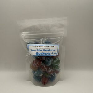 Sour blue raspberry candy shown on the product listing